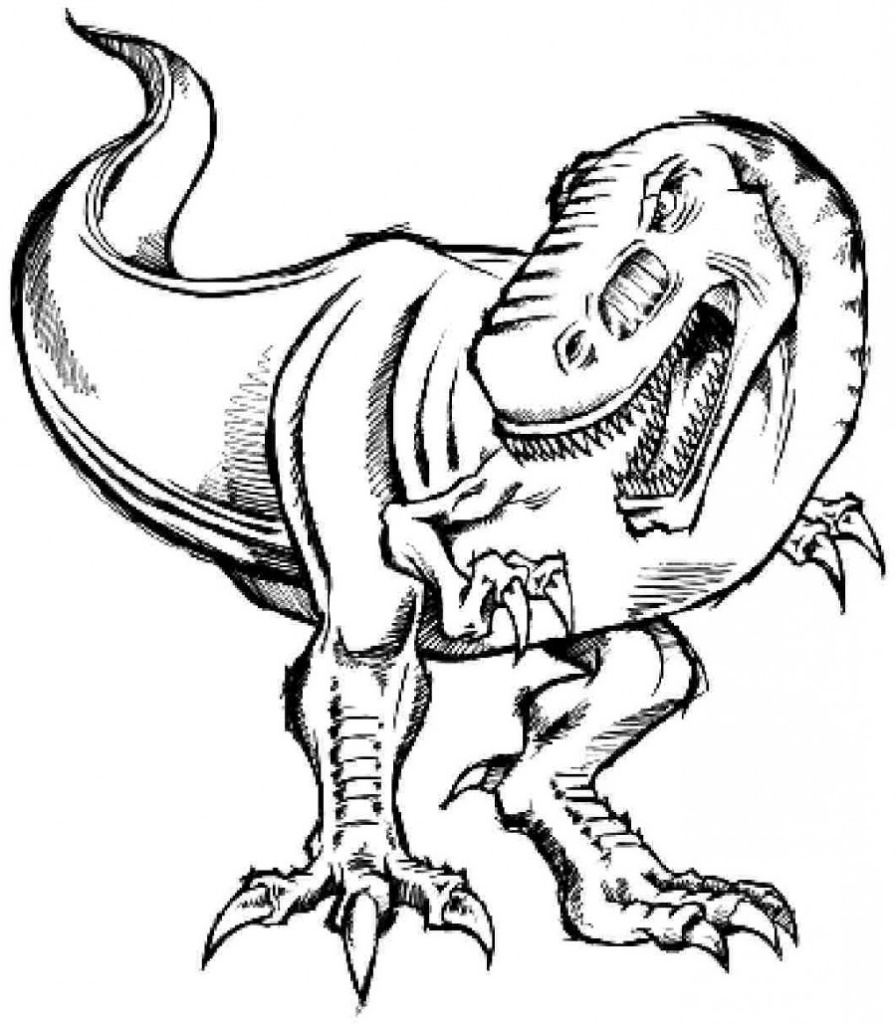 Tyrannosaurus Rex Coloring Page For Kids Educative 