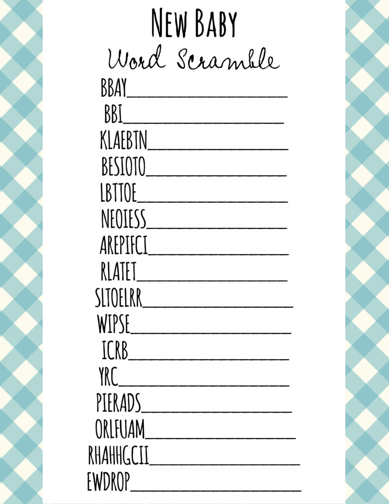 Unscramble Word Games Printable Free Free Printable