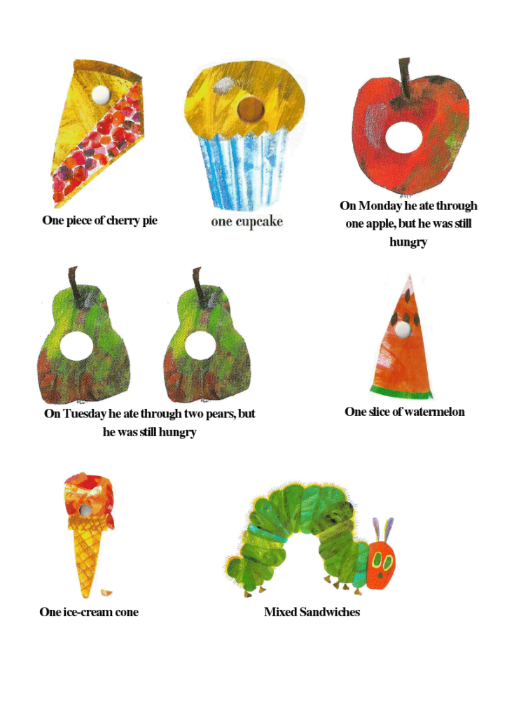 Very Hungry Caterpillar Food Labels pdf Google Drive 