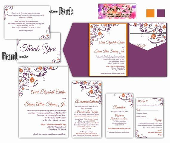 Wedding Invitation Inserts Template Free Lovely 25 Best 