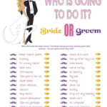 Who Is Going To Do It Bridal Shower Game Pink Wedding
