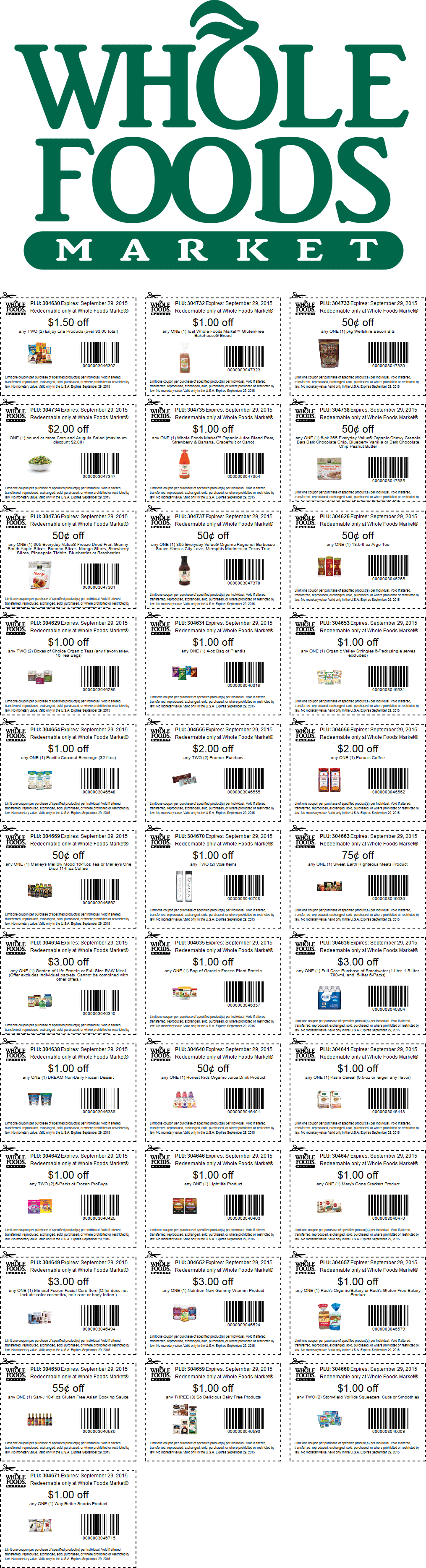 Whole Foods Coupons Various Grocery Coupons For Whole 