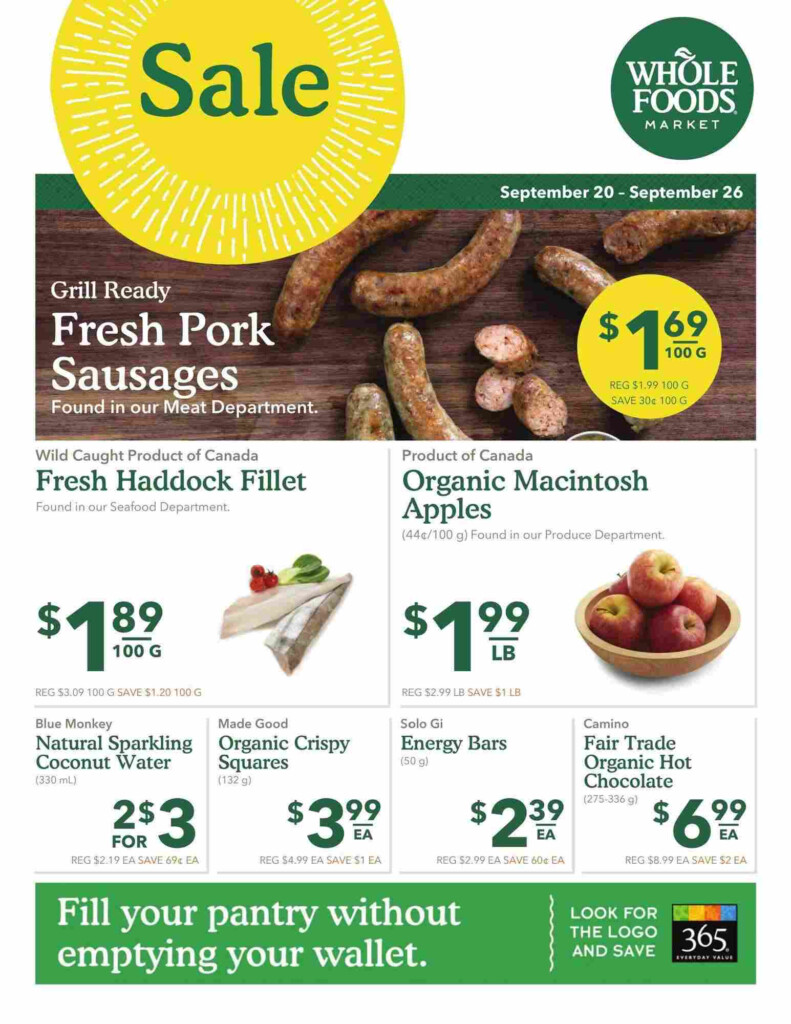 Whole Foods Flyer ON September 20 26 2017