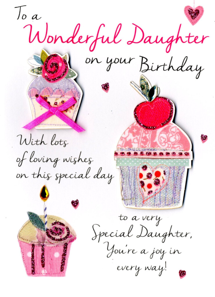 Wonderful Daughter Birthday Greeting Card Cards