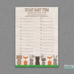 WOODLAND Animals What Baby Items Begin With This Letter