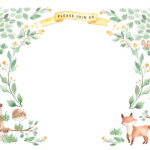 Woodland Creatures Baby Shower Invitation Template Free