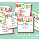 World s Best Hot Chocolate Recipe Printable Gift Tag