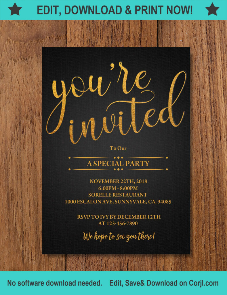 You re Invited Template You re Invited Etsy Event 