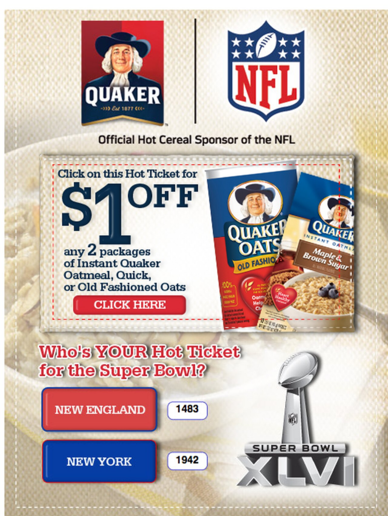  1 Off 2 Quaker Oats Printable Coupon Al