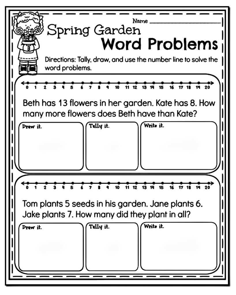 10 Amazing 1st Grade Math Word Problems Worksheets Samples Worksheet Hero