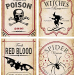 10 Best Printable Halloween Potion Labels Printablee