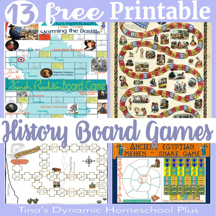 13 Free Printable History Board Games Homeschool History History 