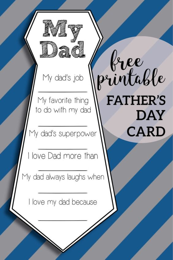 21 Best Printable Fathers Day Cards Dad Will Love The Mummy Front