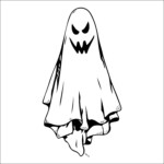 4 Best Halloween Printable Ghost Template Printablee