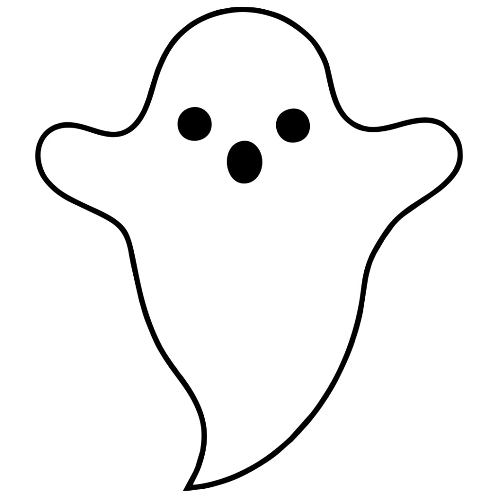 4 Best Halloween Printable Ghost Template Printablee