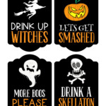 7 Best Printable Halloween Bottle Labels Printablee