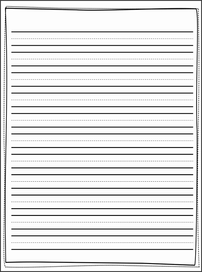 7 First Grade Lined Paper Template SampleTemplatess SampleTemplatess