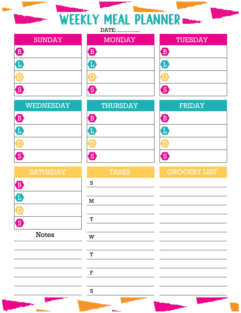 8 Best Printable Food Journal Template Weight Loss Printablee