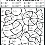 Addition Color By Number 2nd Grade Worksheets Worksheet Hero