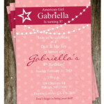 American Girl Doll Free Party Invitation