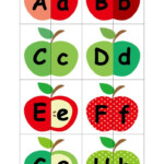 APPLE ALPHABET MATCHING GAME Apple Alphabet Alphabet Matching Apple