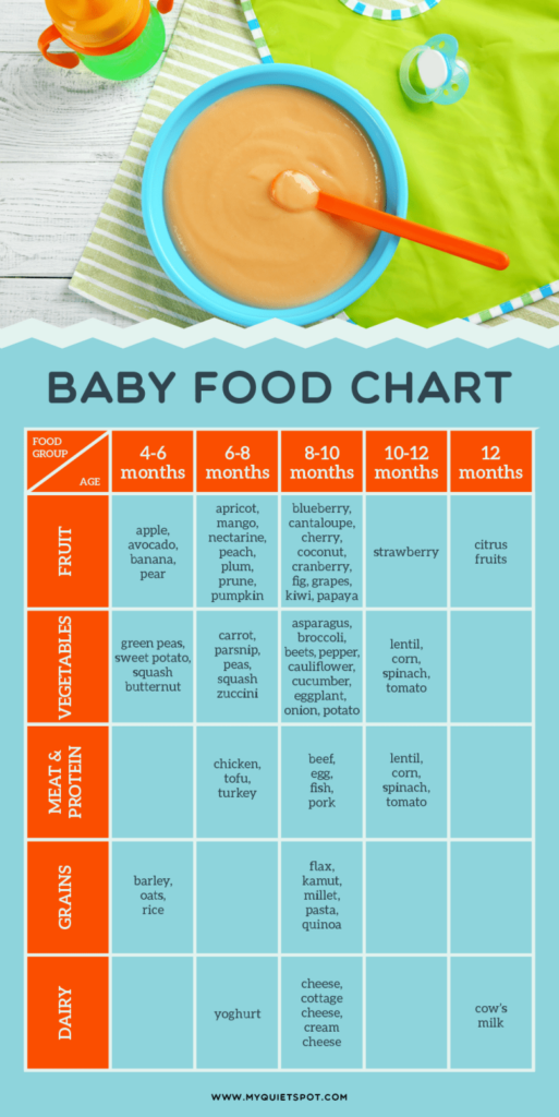 Baby Food Chart Baby Food Recipes Healthy Baby Food Baby First Foods