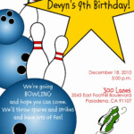 Bowling Birthday Party Invitations Template New 40th Birthday Ideas