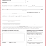 California Jurat Certificate Template Download Printable PDF