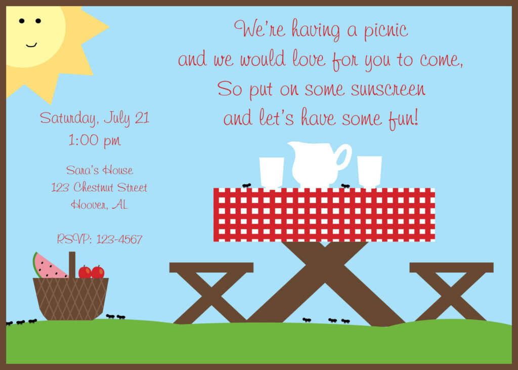 Company Picnic Invitations Invitation Design Blog