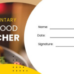 Complimentary Meal Food Voucher Template Free PDF Word PSD