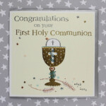 Congratulations On Your First Holy Communion Card In 2020 First Holy
