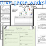 Detective Game Worksheets