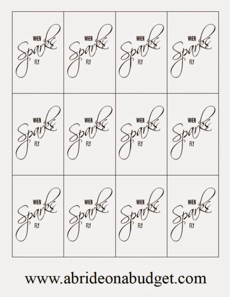 DIY Wedding Sparklers Free Printable Tags A Bride On A Budget