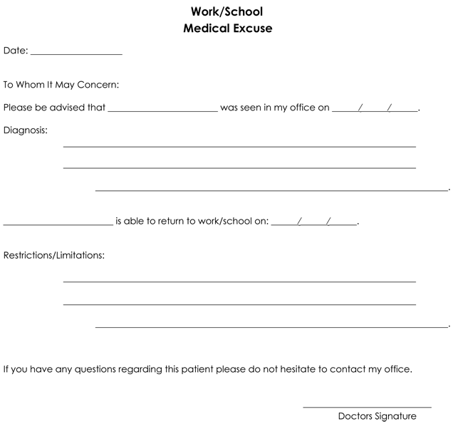 Doctors Note Template 10 Professional Samples To Create Notes