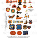Dollhouse 12th Scale Vintage Halloween Printable Collage Sheet Etsy