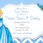 Download Free Printable Cinderella Birthday Invitations Cinderella