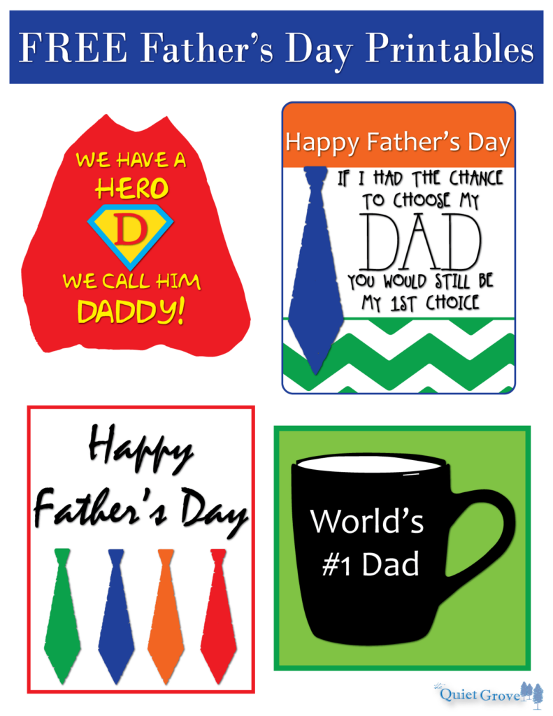 Father s Day Printables The Quiet Grove