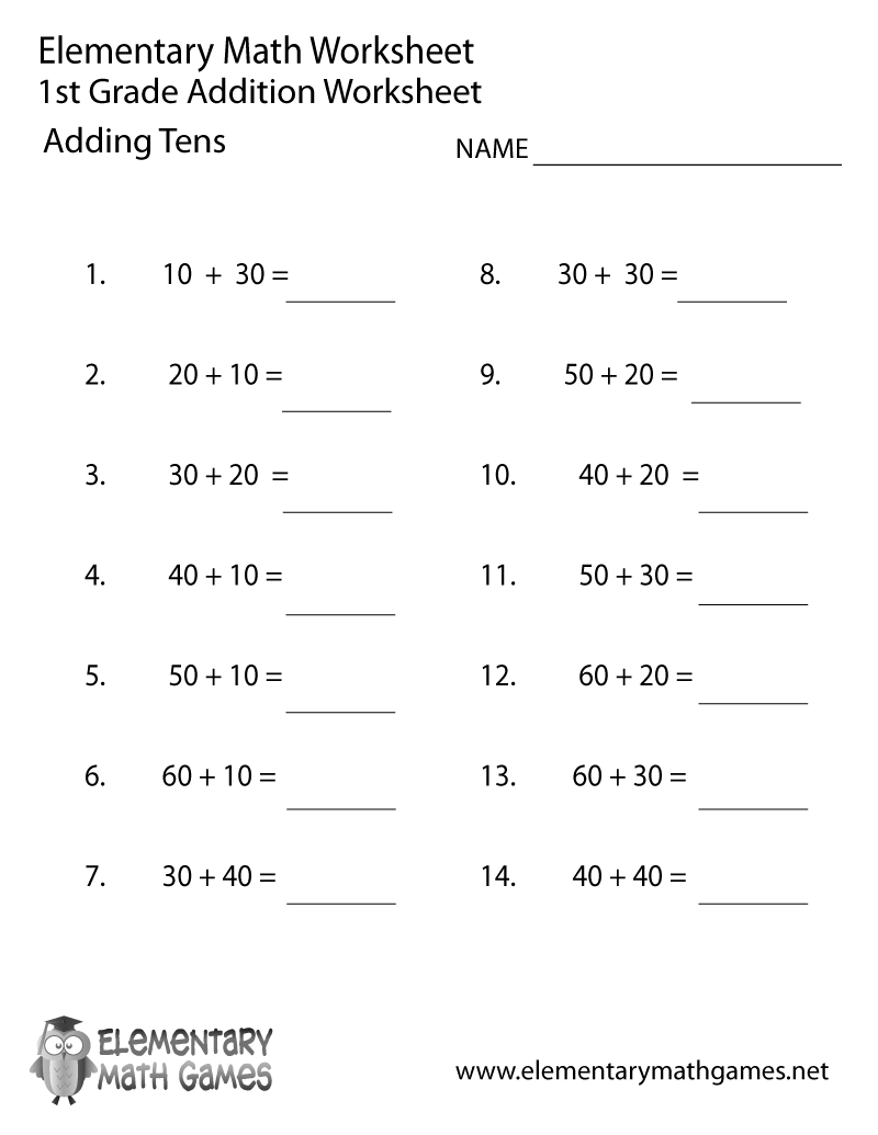 Fill In The Blank Worksheets 1st Grade
