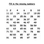 Fill In The Missing Numbers First Grade Math Worksheets Fun Math
