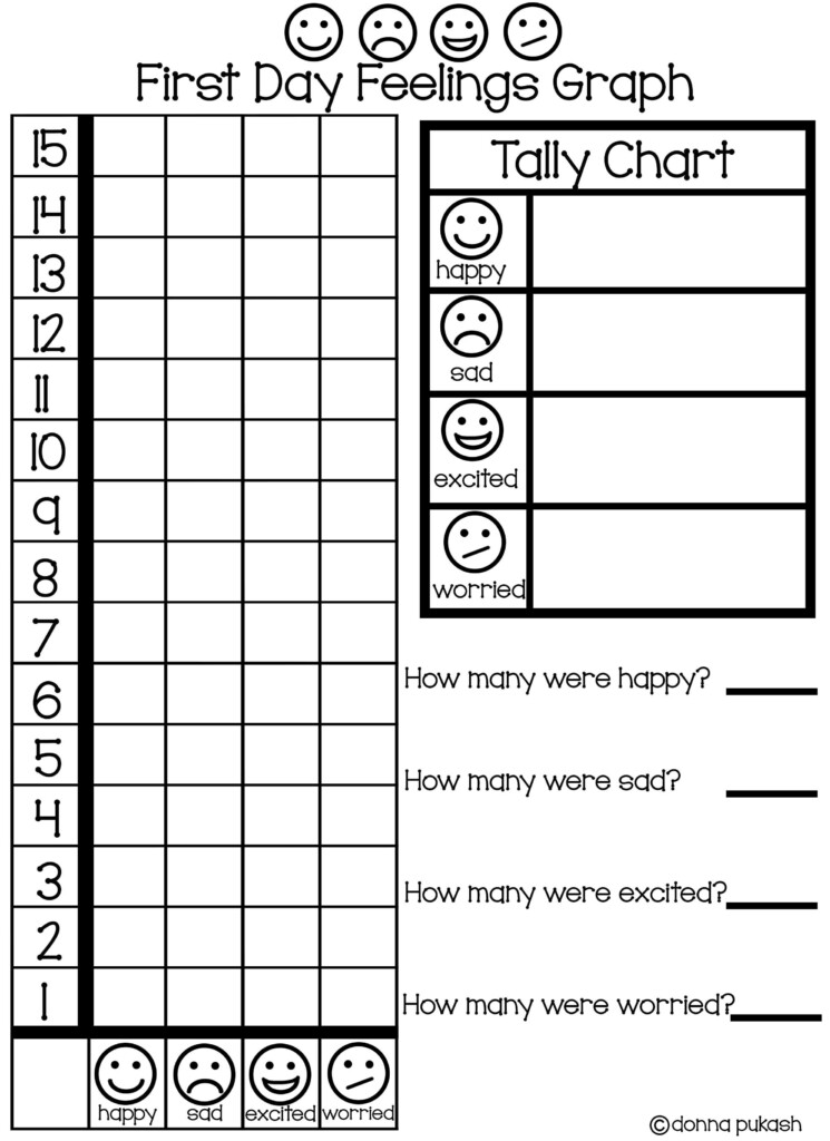 First Day Jitters Feelings Graph FREEBIE First Day Jitters First 