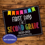 First Day Of 2nd Grade 2020 Instant Download First Day Of School
