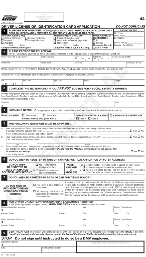 Dl 44 Application Form Printable NewFreePrintable fillable-online-dl-44-form-pdf-fill-out-and-sign-printable-pdf