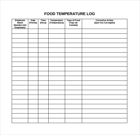 FREE 16 Sample Printable Food Log Templates In PDF MS Word Apple Pages