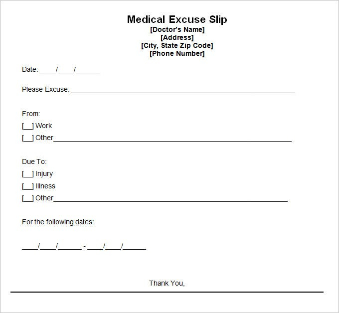 FREE 9 Doctor Excuse Templates In PDF MS Word Pages Google Docs 
