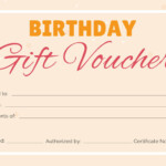 Free Birthday Gift Certificate Template Addictionary