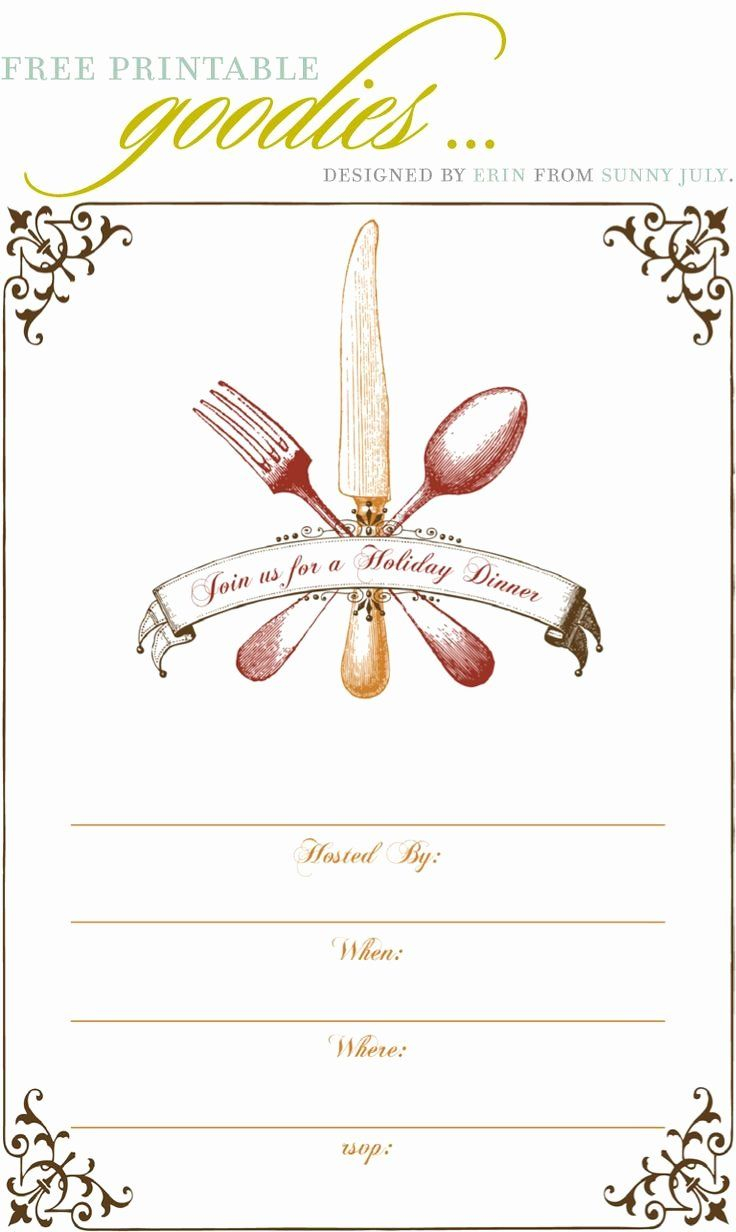 Free Dinner Party Invitation Template Inspirational Free Dinner Party 