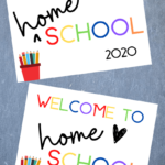 Free First Day Of Homeschool Printable Set Sunny Day Family