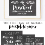 Free First Day Of School Printable Signs 2019 2020
