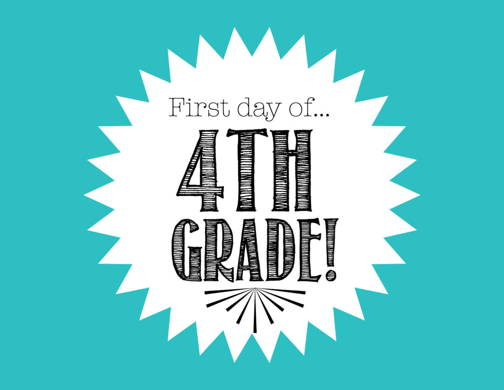 Free First Day Of School Printables