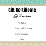 Free Gift Certificate Template 50 Designs Customize Online And Print